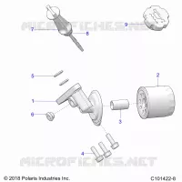 OIL FILTER AND DIPSTICK