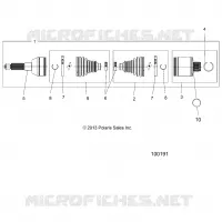 DRIVE TRAIN, REAR DRIVE SHAFT