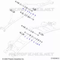 REAR SUSPENSION CONTROL ARM, MOUNTING