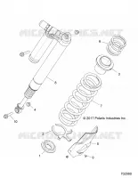 SUSPENSION, REAR SHOCK MOUNTING