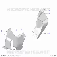 BODY, FRONT MUD GUARDS