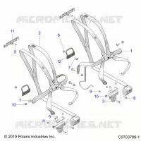 SEAT BELT MOUNTING, FRONT