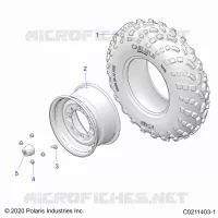 WHEELS, FRONT TIRE