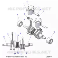 ENGINE, PISTON AND CRANKSHAFT