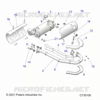 ENGINE, EXHAUST SYSTEM