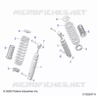 REAR SUSPENSION SHOCKS AND MOUNTING