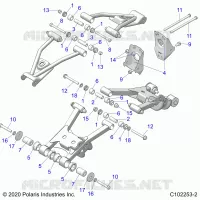 REAR SUSPENSION CONTROL ARM MOUNTING