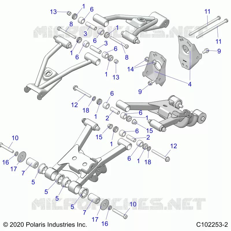 REAR SUSPENSION CONTROL ARM MOUNTING
