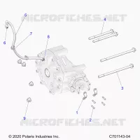 DRIVE TRAIN, GEARCASE, REAR, MOUNTING