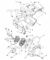 BLOWER HOUSING AND  RECOIL STARTER ASSEMBLY WIDETRAK GT / X932061 (4924722472035A)