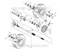REAR WHEEL DRIVE ASSEMBLY SPORTSMAN 4X4 W948040 (4926842684C005)