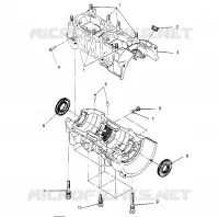 CRANKCASE ASSEMBLY 440 0952760, 440 SKS 0952560,  AND EUROPEAN 440 SKS E952 (4929032903C007)