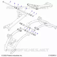 REAR SUSPENSION CONTROL ARM, MOUNTING