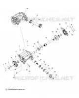 DRIVE TRAIN, RIGHT ANGLE GEARCASE ASM.
