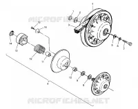 DRIVEN CLUTCH ASSEMBLY 4X4 300 W958130 (4930183018C003)