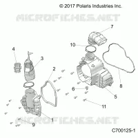 ENGINE, ALTERNATOR  COVER HVAC