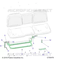 SEAT ASM. REAR FRAME