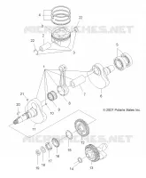 ENGINE, CRANKSHAFT AND PISTON