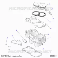 CYLINDER AND PISTON