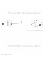 DRIVE TRAIN, FRONT HALF SHAFT (IF BUILT 10/19/15 AND BEFORE)
