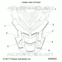 HOOD FOAM/FIBER