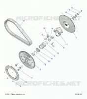 DRIVE TRAIN, SECONDARY CLUTCH