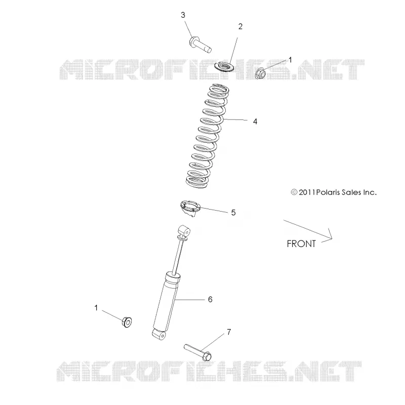 SUSPENSION, FRONT SHOCK MOUNTING