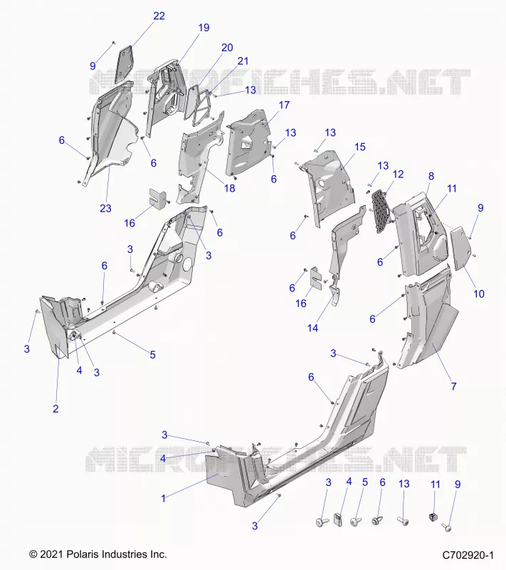 BODY, LOWER ROCKERS, REAR FENDERS, PILLARS