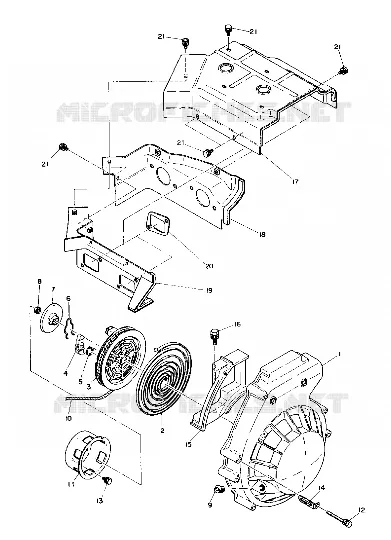 RECOIL STARTER AND BLOWER HOUSING (4909550955019A)