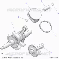 ENGINE, CRANKSHAFT, PISTON AND BALANCE SHAFT