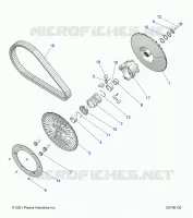 DRIVE TRAIN, SECONDARY CLUTCH
