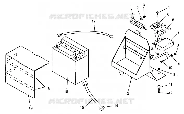 BATTERY BOX ASSEMBLY RXL 0940768 (4925062506035A)