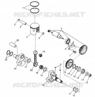 PISTON   CRANKSHAFT SPORTSMAN 400L W97AC38C (4939673967C014)