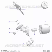 OIL FILTER AND DIPSTICK