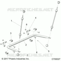 SUSPENSION, REAR STRUT STABILIZER