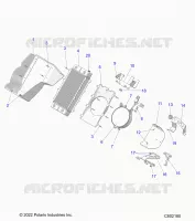 ENGINE, RADIATOR MOUNTING