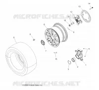 WHEELS, REAR AND HUB