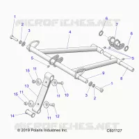 SUSPENSION, FRONT TORQUE ARM