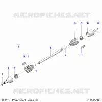 DRIVE TRAIN, FRONT DRIVE SHAFT