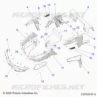 REAR BODYWORK RACK AND FENDERS