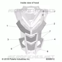 HOOD FOAM/FIBER