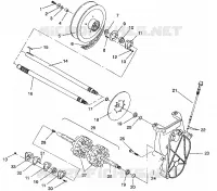 DRIVE TRAIN ASSEMBLY TRAIL/0930761 AND  TRAIL DELUXE/0930243 (4923222322019A)