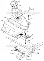 FUEL TANK SPORT 400L W97BA38C AND TRAIL BLAZER W97BA25C (4940124012A013)