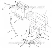 BATTERY BOX ASSEMBLY 500 EFI / 0930674 AND  500 EFI SKS / 0930574 (4922962296028A)