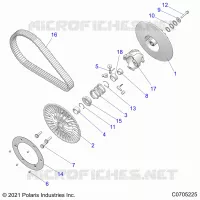 DRIVE TRAIN, SECONDARY CLUTCH