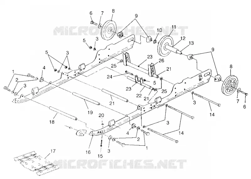 SUSPENSION (SKS/RMK) 500 SKS 0972564, EUROPEAN 500 SKS E972564 AND 500 RMK (4938393839C001)