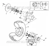 FRONT WHEEL XPLORER 400L W97CC38C (4939753975B006)