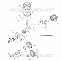 ENGINE, CRANKSHAFT AND PISTON