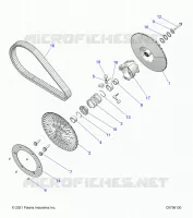 DRIVE TRAIN, SECONDARY CLUTCH