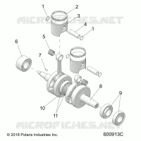 ENGINE, PISTON AND CRANKSHAFT